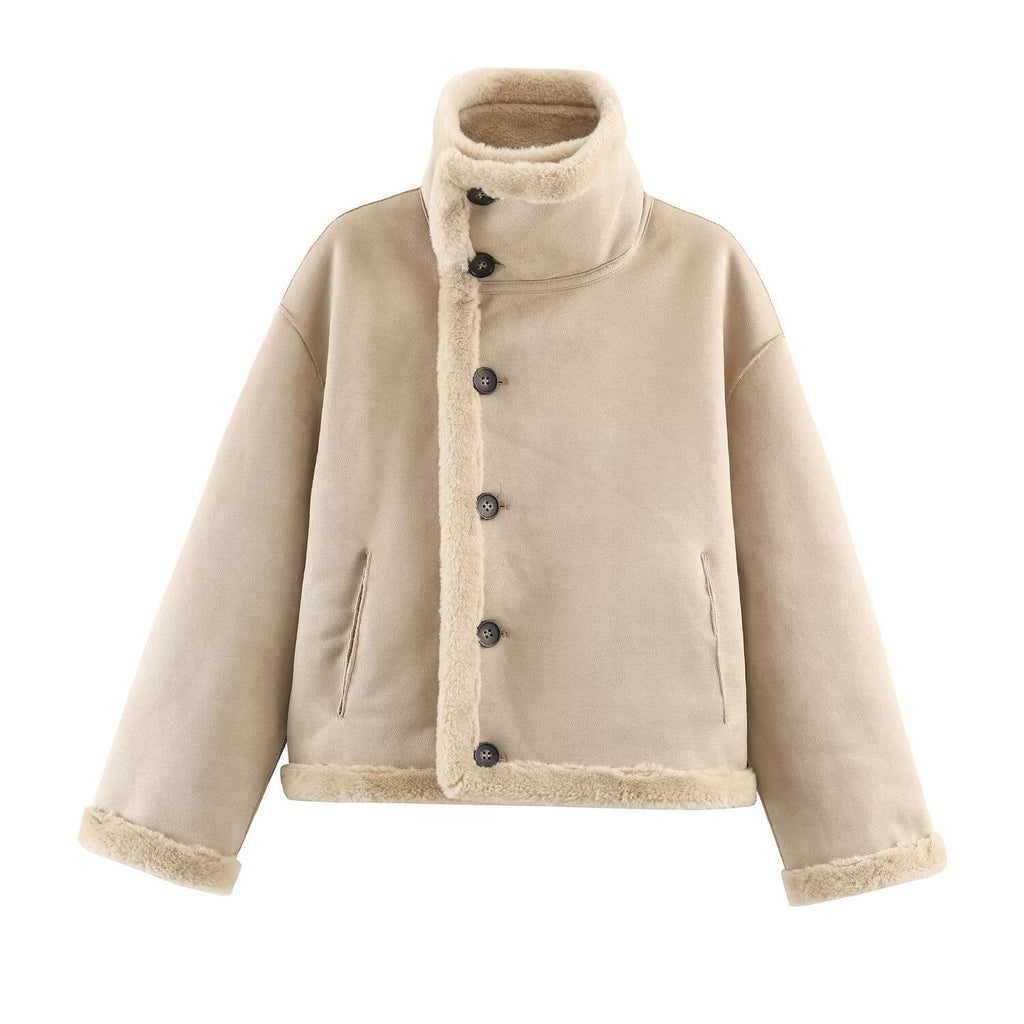 Cross-Border European and American Clothing Aliexpress Popular Reversible Reversible Jacket